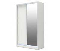 Шкаф-купе 1.2 м (1 дверь ДСП/1 дверь ЗЕРКАЛО) БК